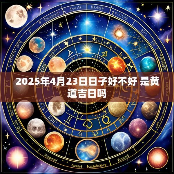 2025年4月23日日子好不好 是黄道吉日吗