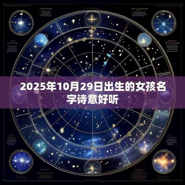 2025年10月29日出生的女孩名字诗意好听