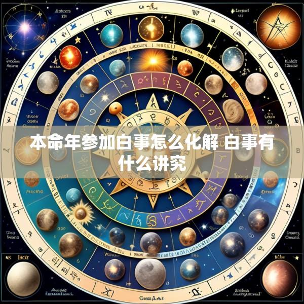 本命年参加白事怎么化解 白事有什么讲究
