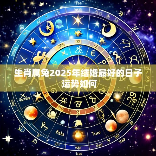 生肖属兔2025年结婚最好的日子 运势如何