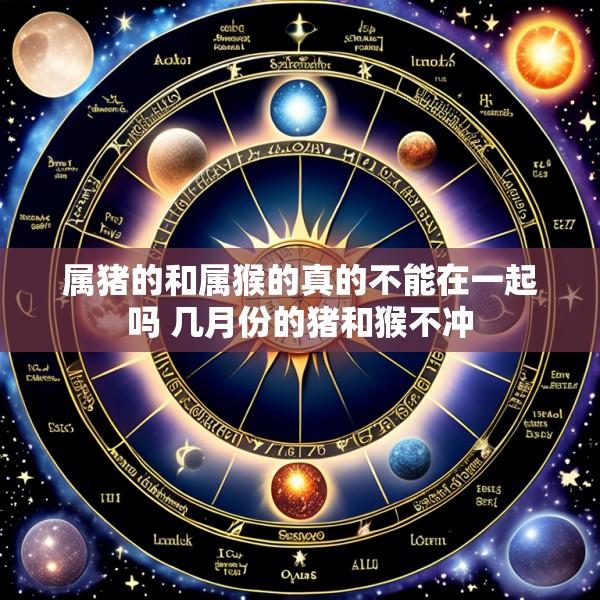 属猪的和属猴的真的不能在一起吗 几月份的猪和猴不冲