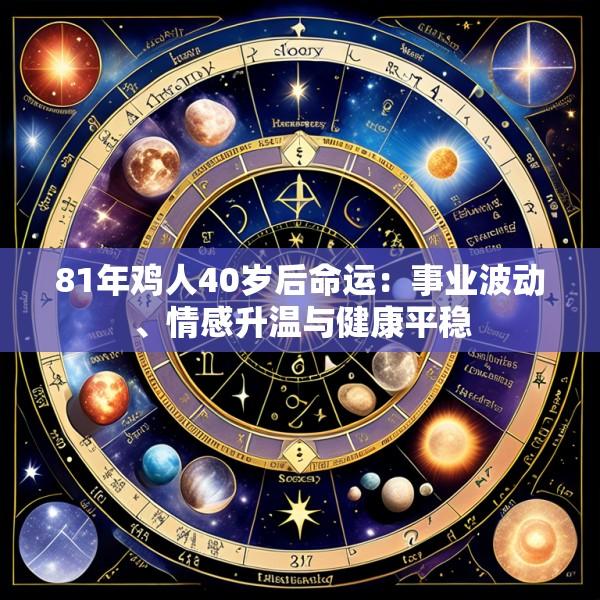 81年鸡人40岁后命运：事业波动、情感升温与健康平稳