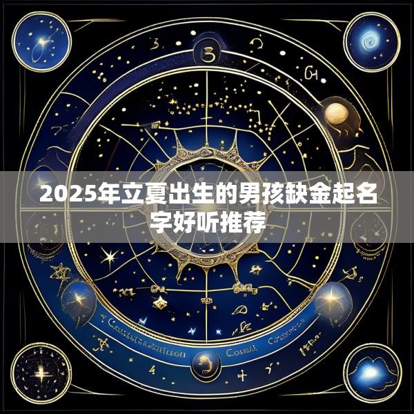 2025年立夏出生的男孩缺金起名字好听推荐