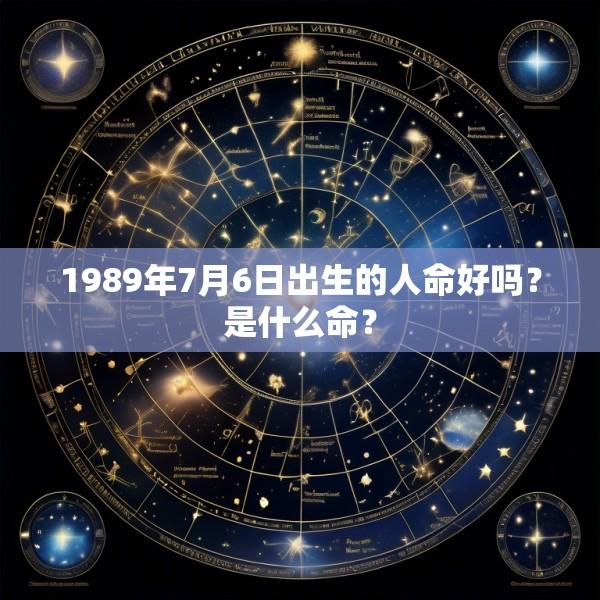 1989年7月6日出生的人命好吗？是什么命？
