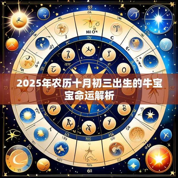 2025年农历十月初三出生的牛宝宝命运解析