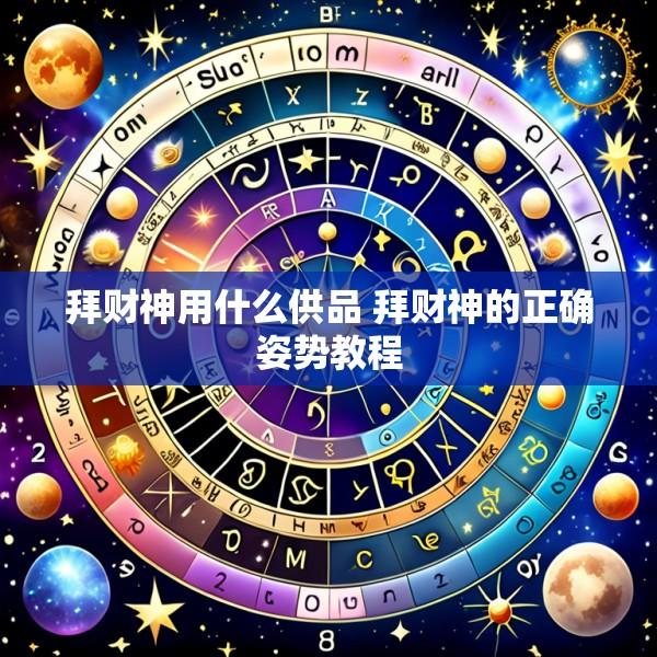 拜财神用什么供品 拜财神的正确姿势教程