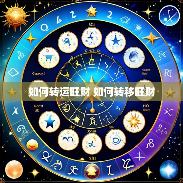 如何转运旺财 如何转移旺财