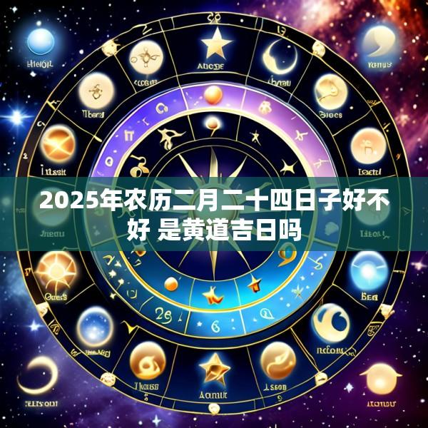 2025年农历二月二十四日子好不好 是黄道吉日吗