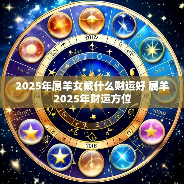 2025年属羊女戴什么财运好 属羊2025年财运方位