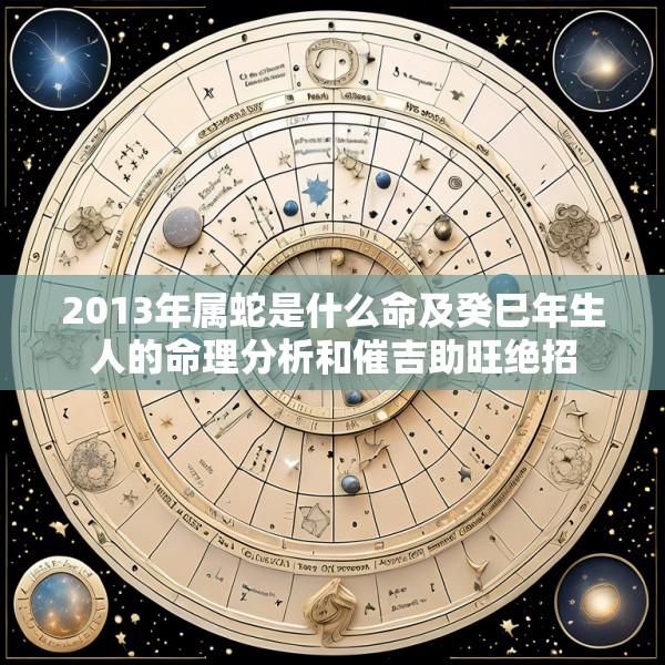 2013年属蛇是什么命及癸巳年生人的命理分析和催吉助旺绝招