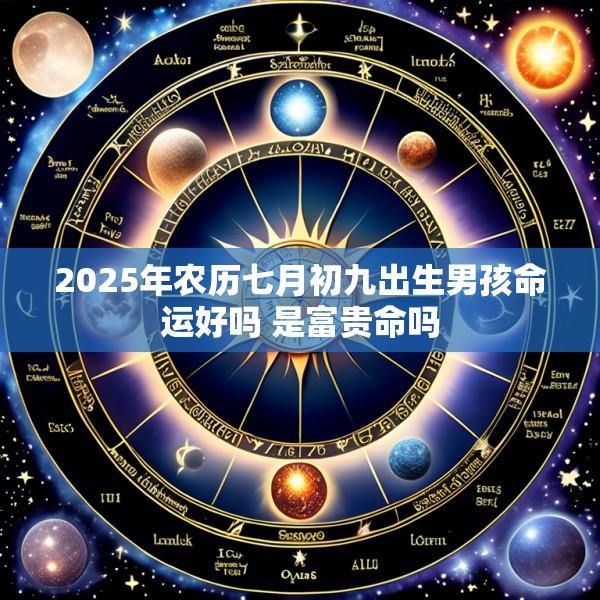 2025年农历七月初九出生男孩命运好吗 是富贵命吗