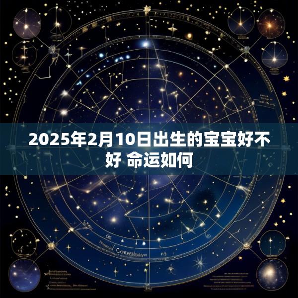 2025年2月10日出生的宝宝好不好 命运如何