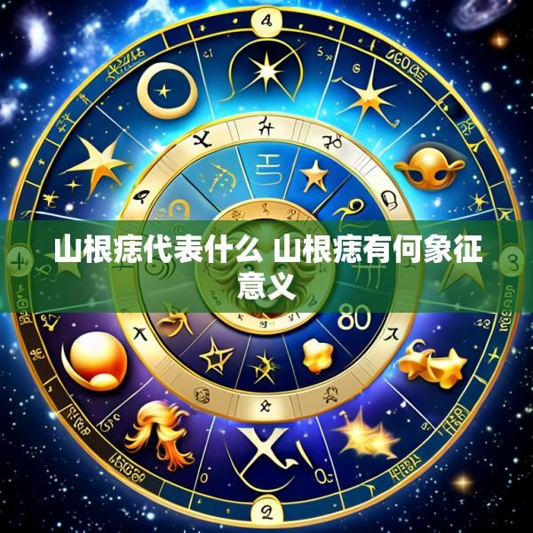 山根痣代表什么 山根痣有何象征意义