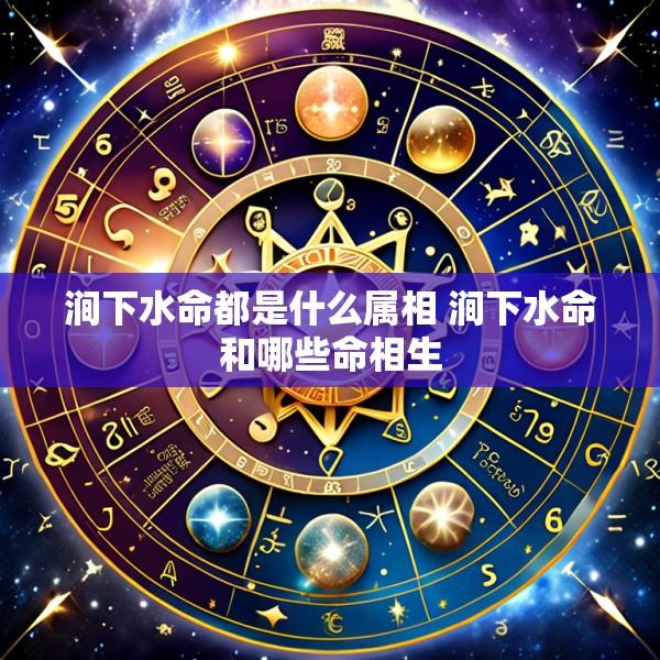 涧下水命都是什么属相 涧下水命和哪些命相生