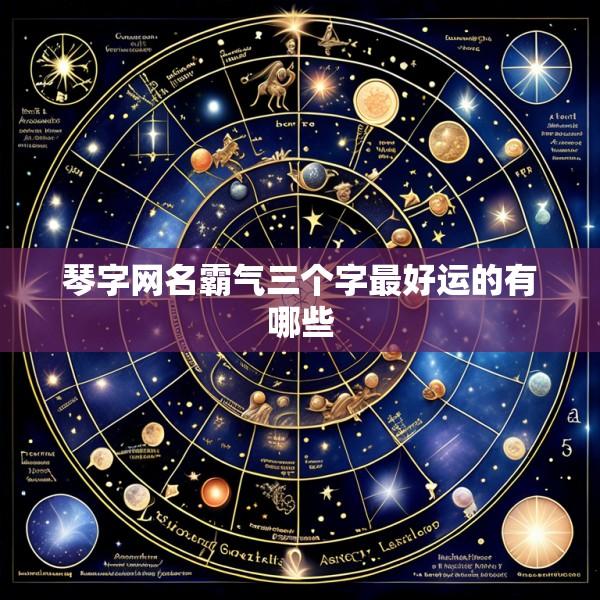 琴字网名霸气三个字最好运的有哪些
