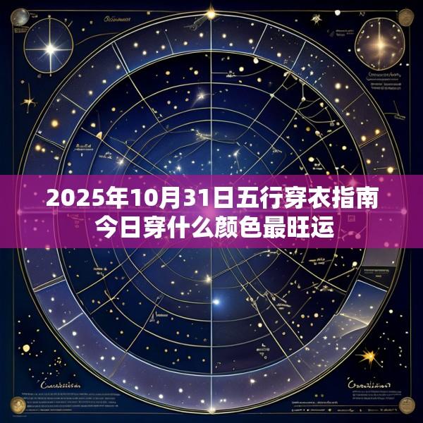 2025年10月31日五行穿衣指南 今日穿什么颜色最旺运