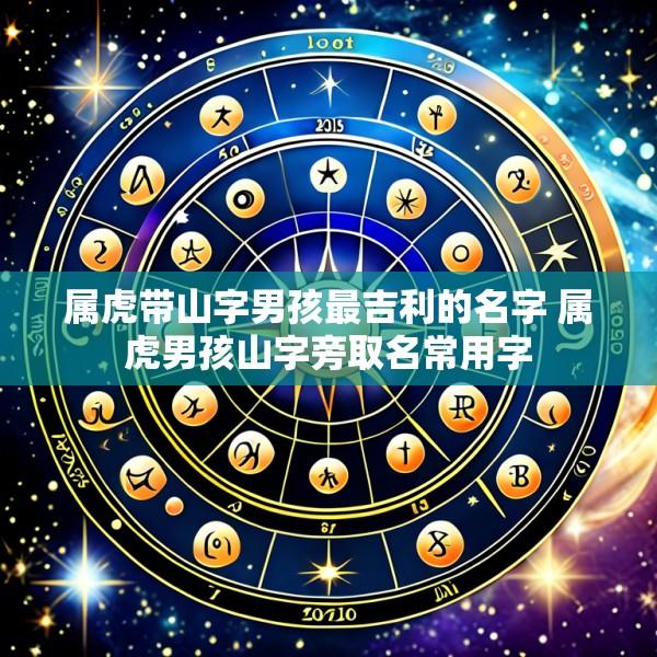 属虎带山字男孩最吉利的名字 属虎男孩山字旁取名常用字