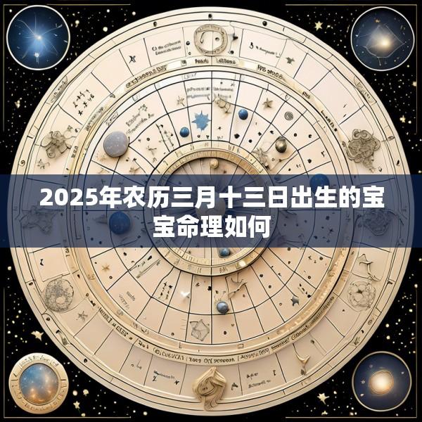 2025年农历三月十三日出生的宝宝命理如何