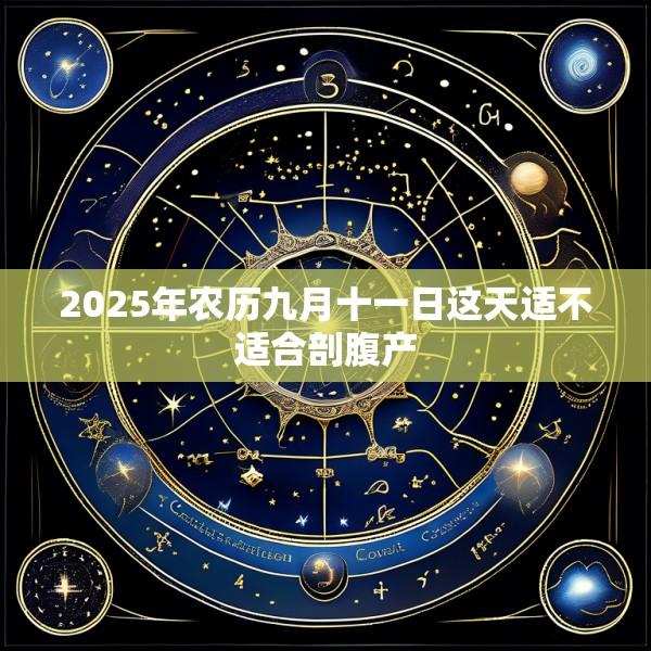 2025年农历九月十一日这天适不适合剖腹产