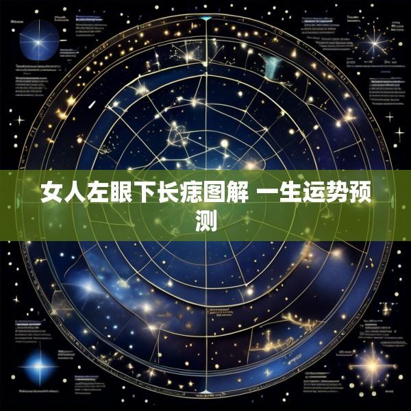 女人左眼下长痣图解 一生运势预测