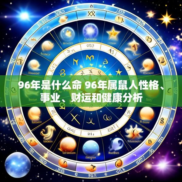 96年是什么命 96年属鼠人性格、事业、财运和健康分析