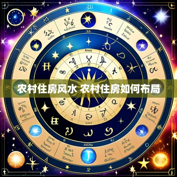 农村住房风水 农村住房如何布局