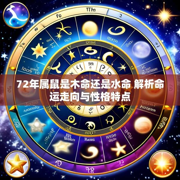 72年属鼠是木命还是水命 解析命运走向与性格特点