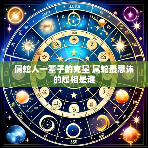 属蛇人一辈子的克星 属蛇最忌讳的属相是谁