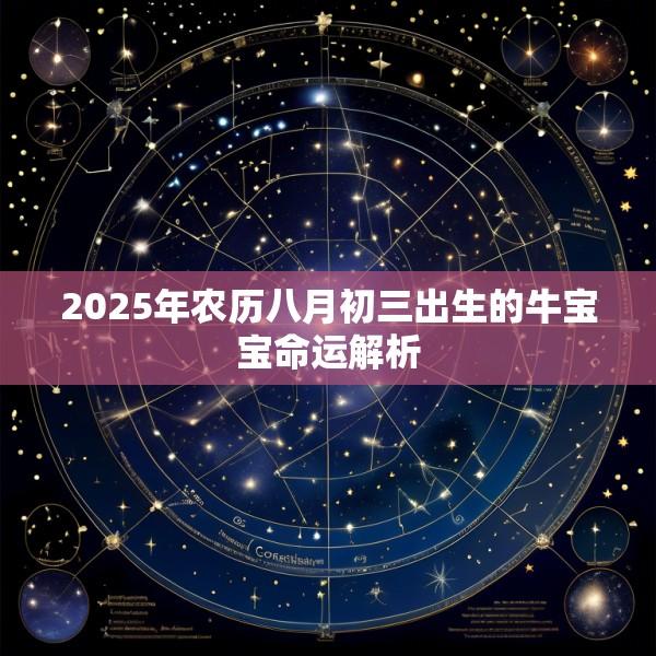 2025年农历八月初三出生的牛宝宝命运解析