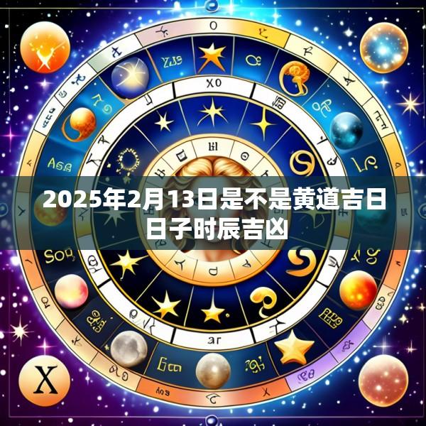 2025年2月13日是不是黄道吉日 日子时辰吉凶