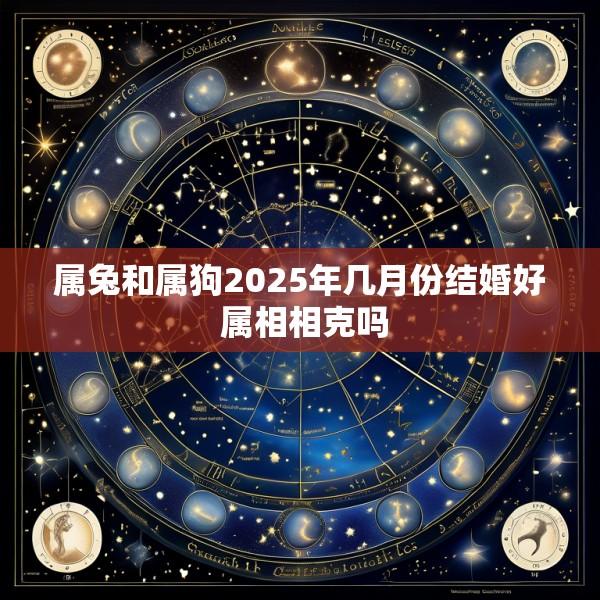 属兔和属狗2025年几月份结婚好 属相相克吗