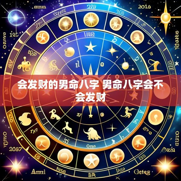 会发财的男命八字 男命八字会不会发财