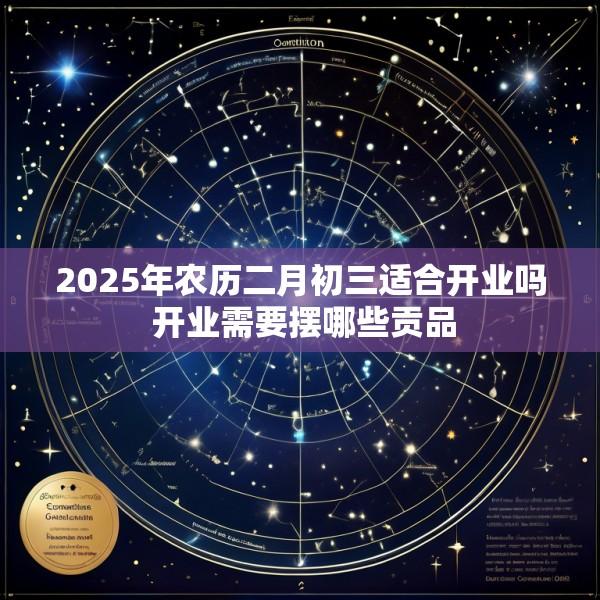 2025年农历二月初三适合开业吗 开业需要摆哪些贡品