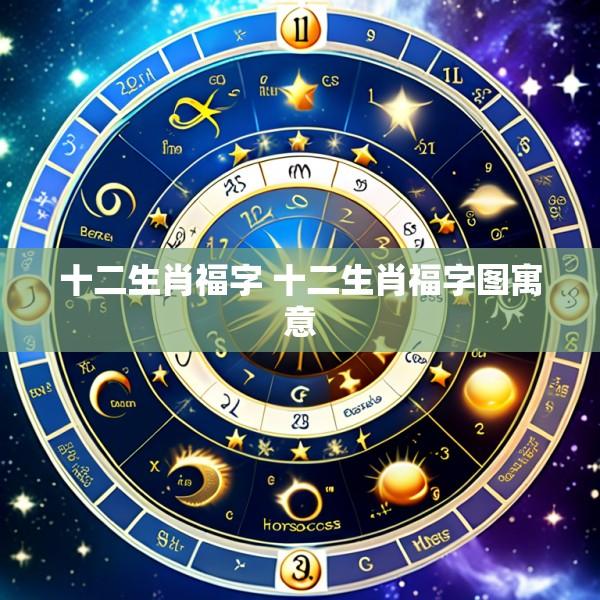 十二生肖福字 十二生肖福字图寓意