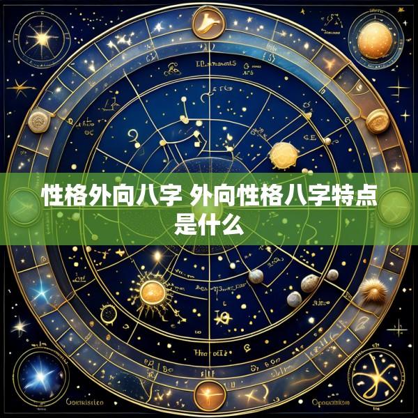 性格外向八字 外向性格八字特点是什么