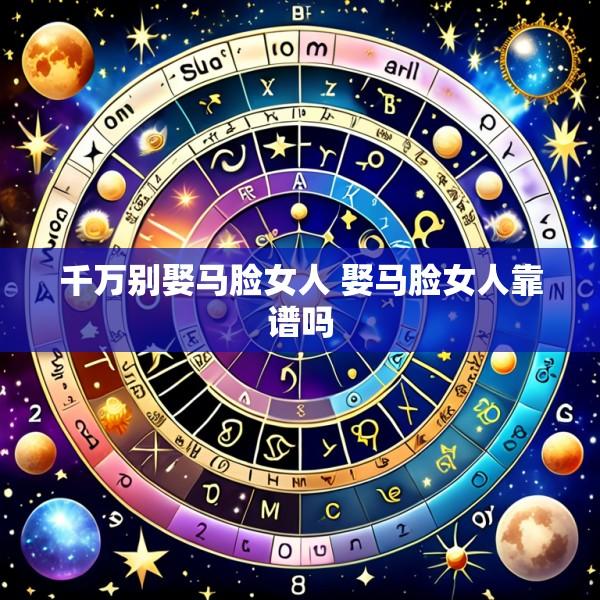千万别娶马脸女人 娶马脸女人靠谱吗