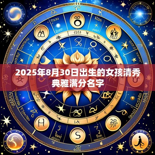 2025年8月30日出生的女孩清秀典雅满分名字