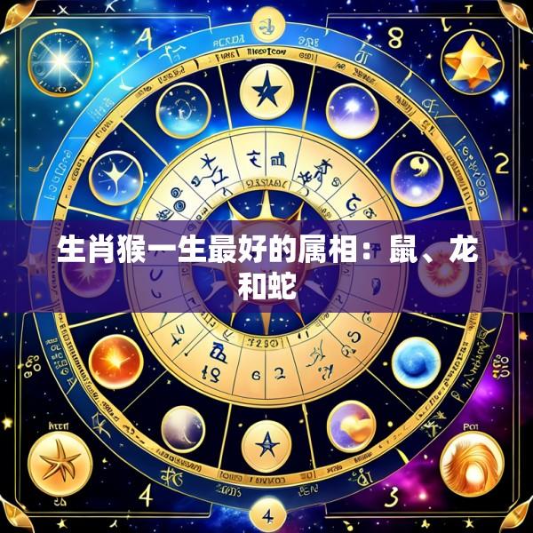 生肖猴一生最好的属相：鼠、龙和蛇