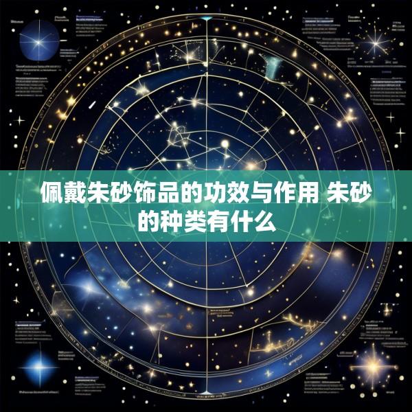 佩戴朱砂饰品的功效与作用 朱砂的种类有什么