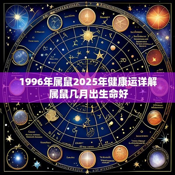 1996年属鼠2025年健康运详解 属鼠几月出生命好