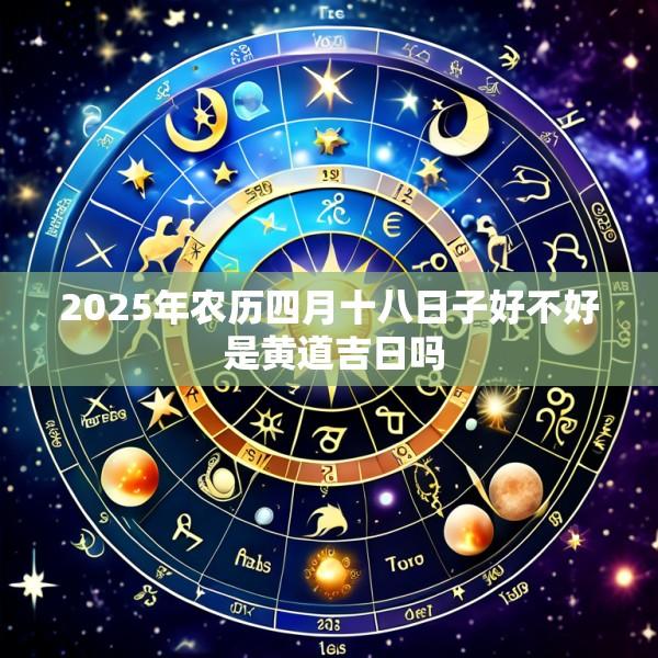 2025年农历四月十八日子好不好 是黄道吉日吗