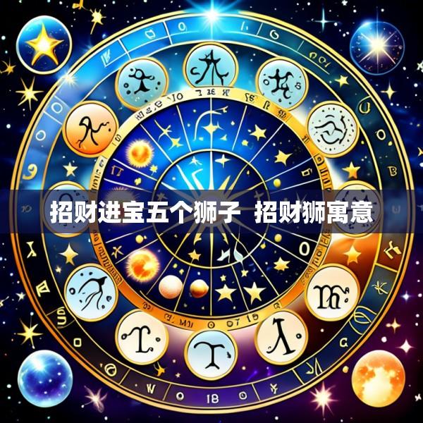 招财进宝五个狮子  招财狮寓意