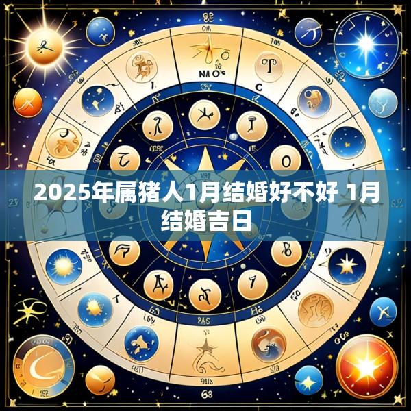 2025年属猪人1月结婚好不好 1月结婚吉日