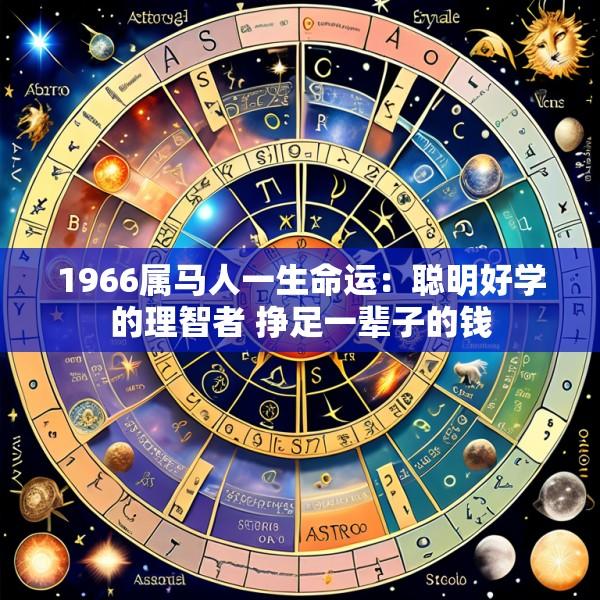 1966属马人一生命运：聪明好学的理智者 挣足一辈子的钱