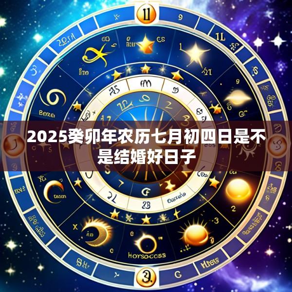 2025癸卯年农历七月初四日是不是结婚好日子