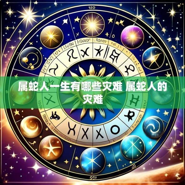 属蛇人一生有哪些灾难 属蛇人的灾难