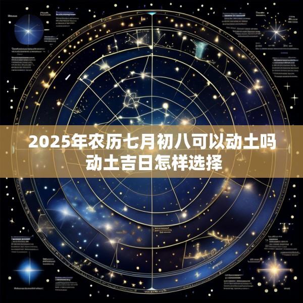 2025年农历七月初八可以动土吗 动土吉日怎样选择