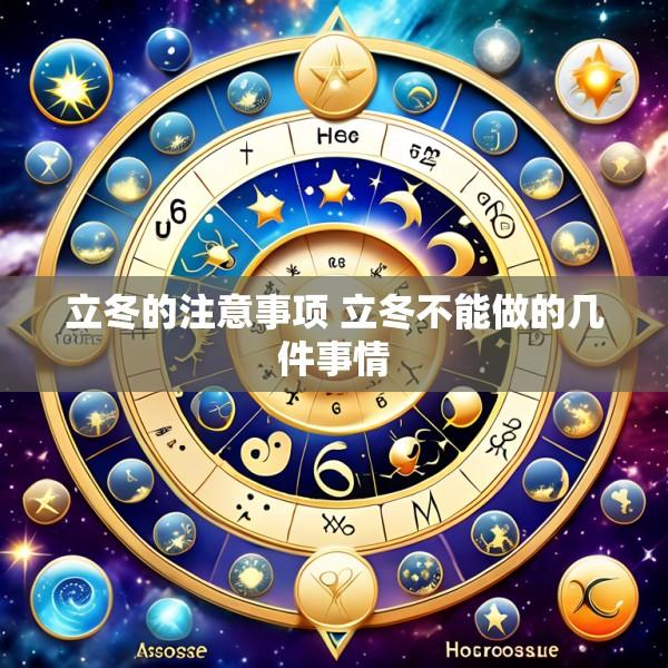 立冬的注意事项 立冬不能做的几件事情