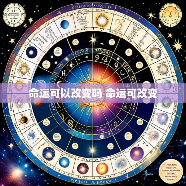 命运可以改变吗 命运可改变