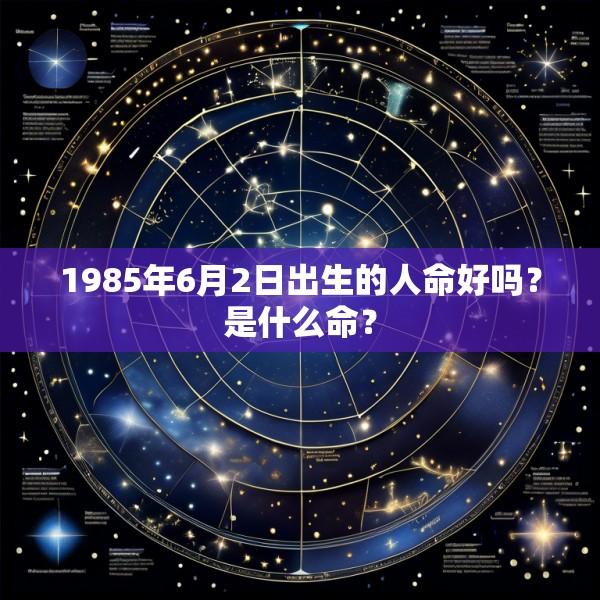 1985年6月2日出生的人命好吗？是什么命？